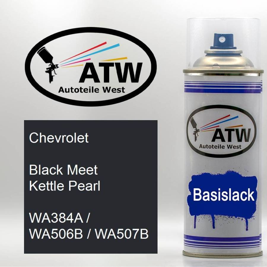 Chevrolet, Black Meet Kettle Pearl, WA384A / WA506B / WA507B: 400ml Sprühdose, von ATW Autoteile West.